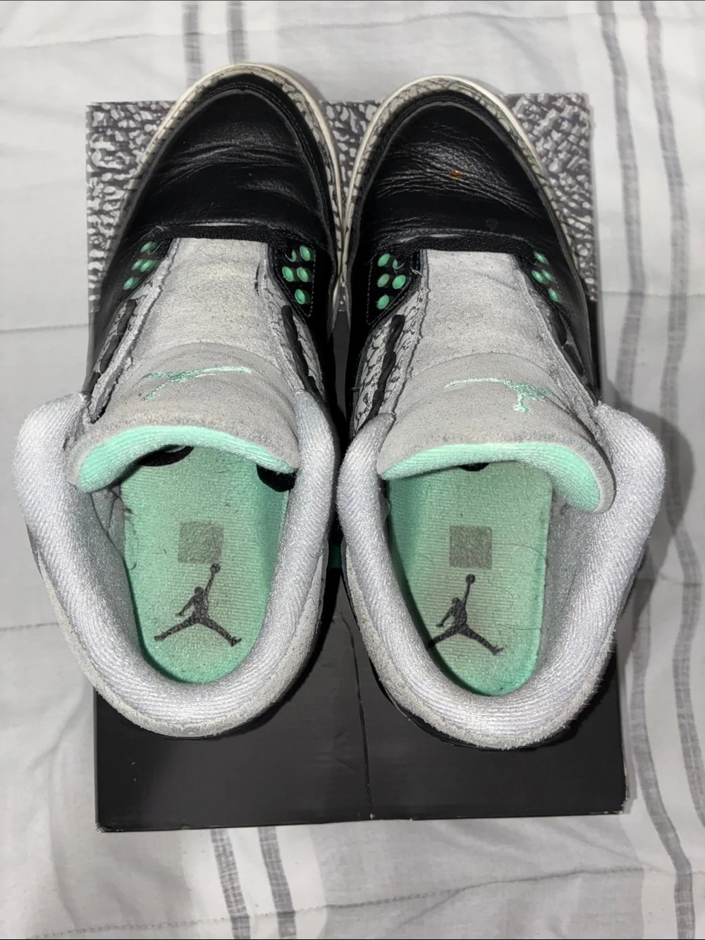 Jordan Black Box with Teal Jumpman and Elephant Print Accent